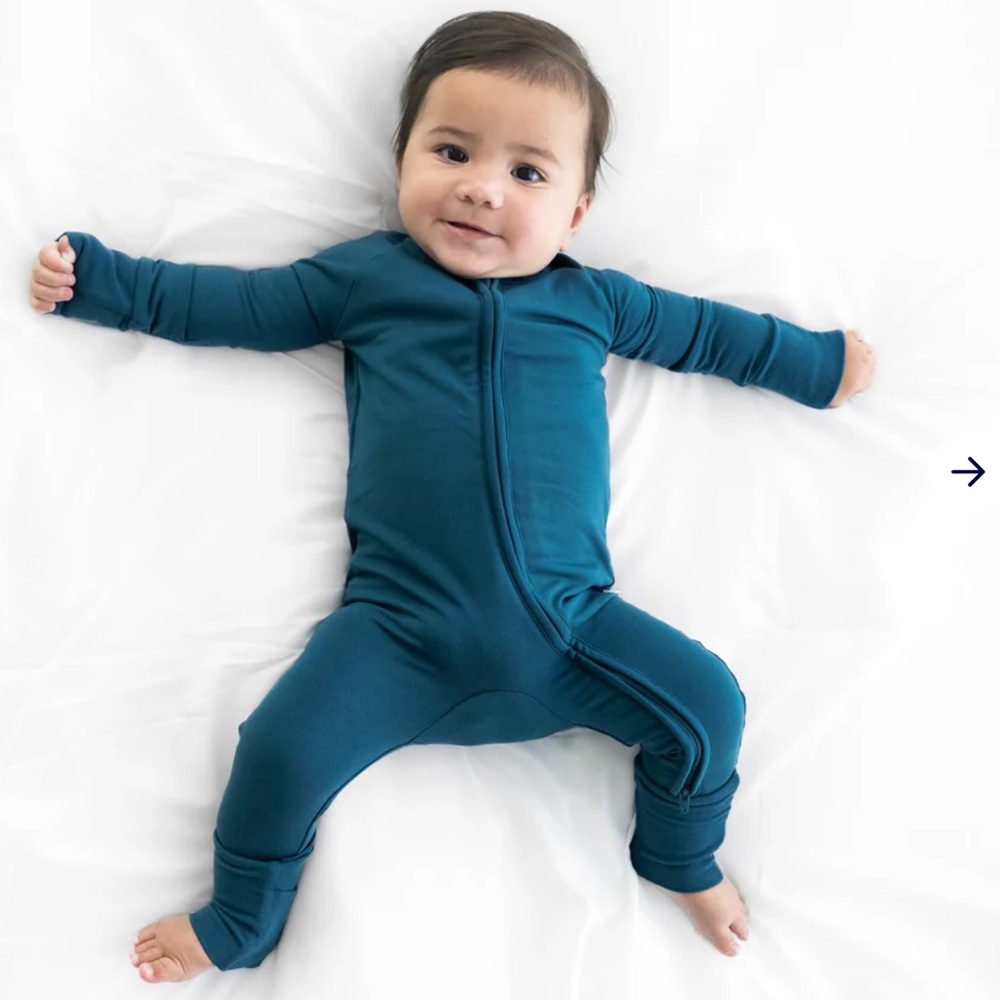 Little Sleepies - Twilight Teal Zippie